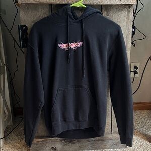 Empyre Black Hoodie with Pink Graphic